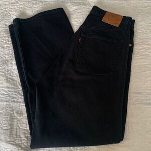 Levi’s Ribcage Black Denim Jeans